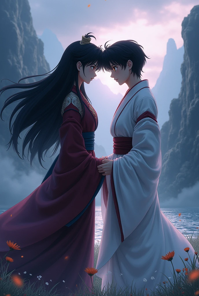 Kikyo and Inuyasha 