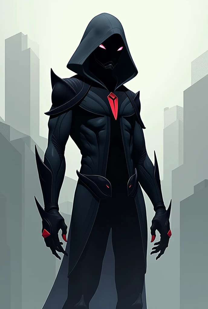 A black goto with anime outfit

