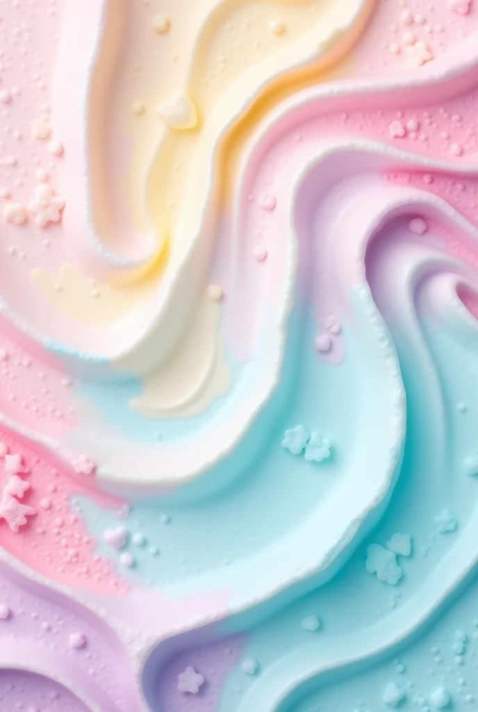 Wallpaper of a surface with ice cream colors