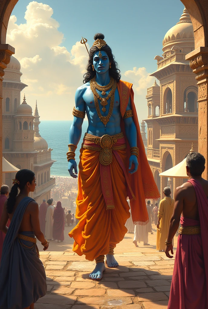 Mahabharata Krishna in Dwaraka