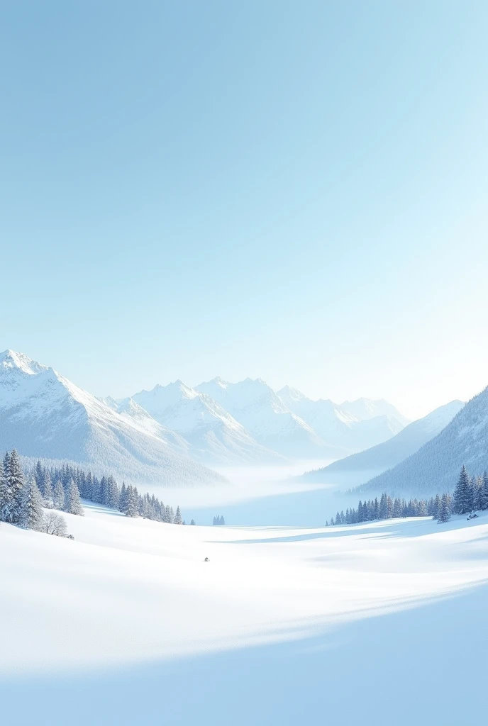 Snow scene painting distant mountain scenery tranquil simple aesthetic art master masterpiece movie scene very detailed masterpiece, fair. Realistic, fresh and elegant aesthetic style airbrush digital oil painting is very beautiful, Perfectly composed and exquisitely crafted, high-quality work by a master artist