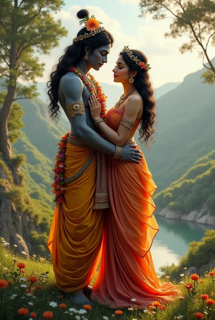 Radha Krishna realistic