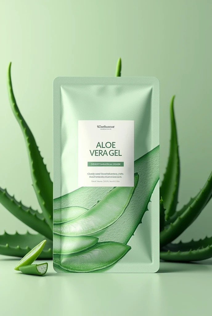 create a design for aloe vera gel mask packaging