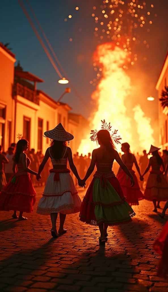 saint. John&#39;s, orange, red, Bonfire, 4K, Illuminated, saintarry Night, saint. John Brazilian, Dancer々, sound, sound楽バンド