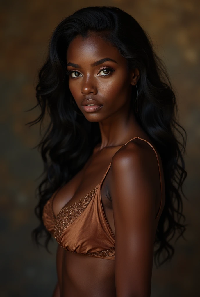 (photorealism:1.2), beautiful woman, ebony, latina, 1, showing her pussy
