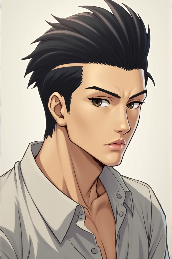 {
"prompt": "Create a detailed and realistic portrait of Akito Yamada. He has a 'Two Block Cut' hairstyle with black hair, the sides and back are short while the top is longer and neatly styled, with bangs slightly covering his forehead. He has an oval-shaped face with a strong jawline and sharp dark brown eyes, giving him a serious and attentive expression. He has a tall, athletic, and muscular build, depicted with minimal detail in the body to suggest a sense of classical sculpture or a smooth, non-explicit representation of the human form. The overall vibe should be calm, quiet, and charismatic, exuding a balance of tranquility and toughness. The background should be neutral, focusing on the character's form and expression.",
"size": "1024x1024"
}