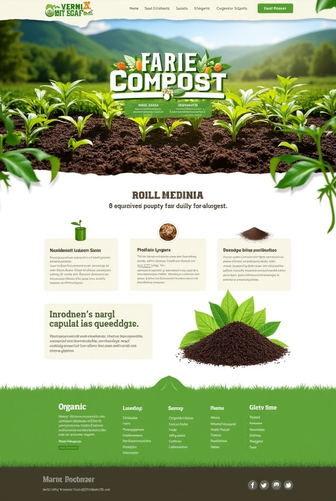 Promotion page for vermi compost