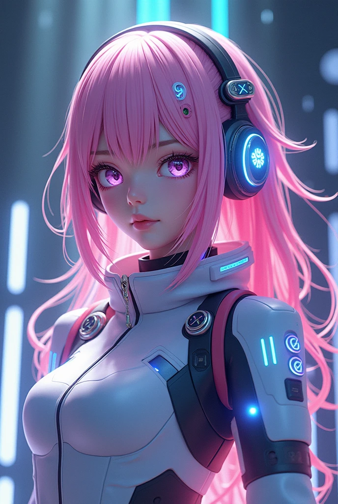 A cool vocaloid anime girl
