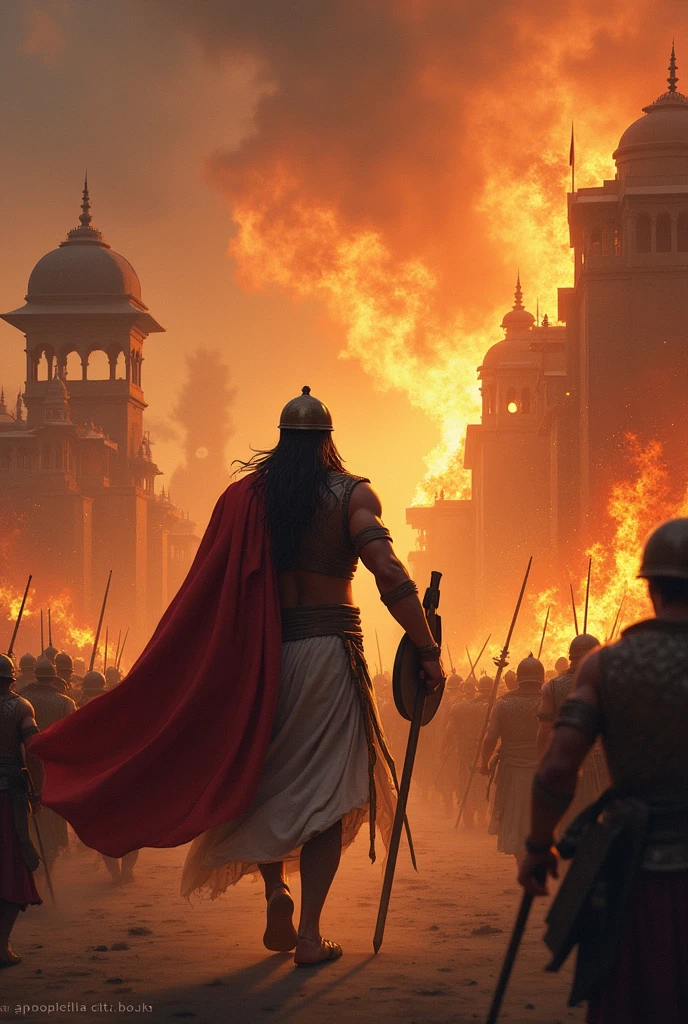 Mahabharata jarasanthan attack on mathura which causes fire and damaged whole village 