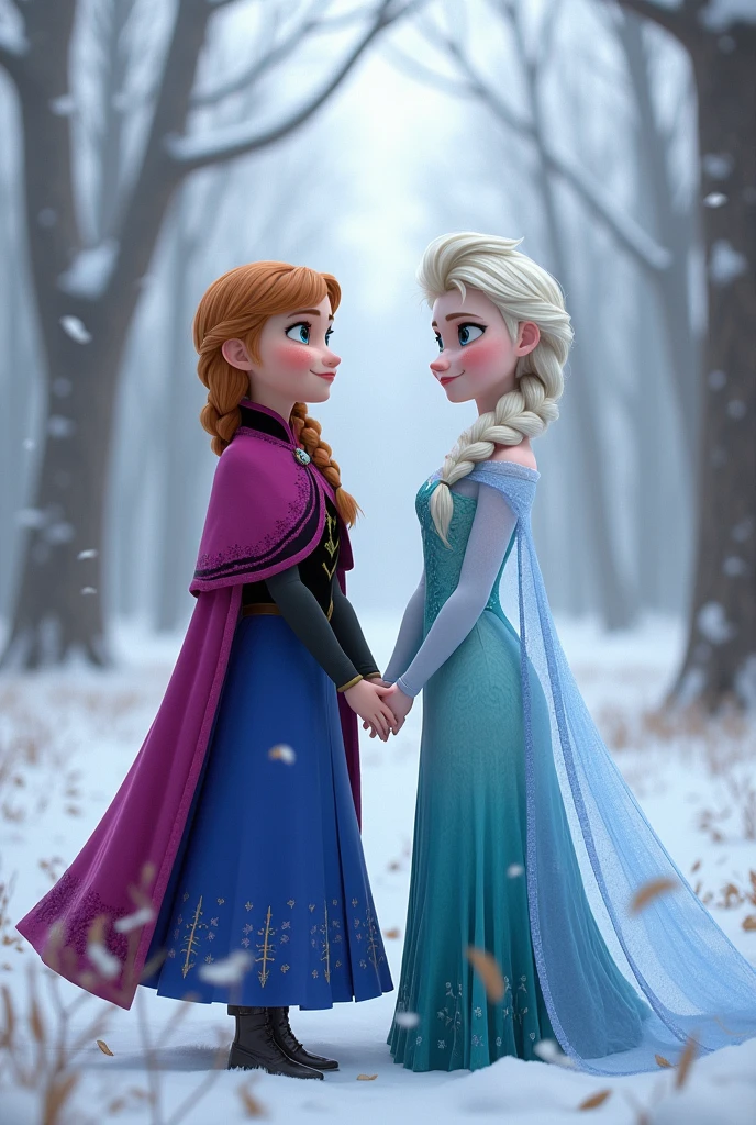Create a photo of Frozen as a child with Elsa