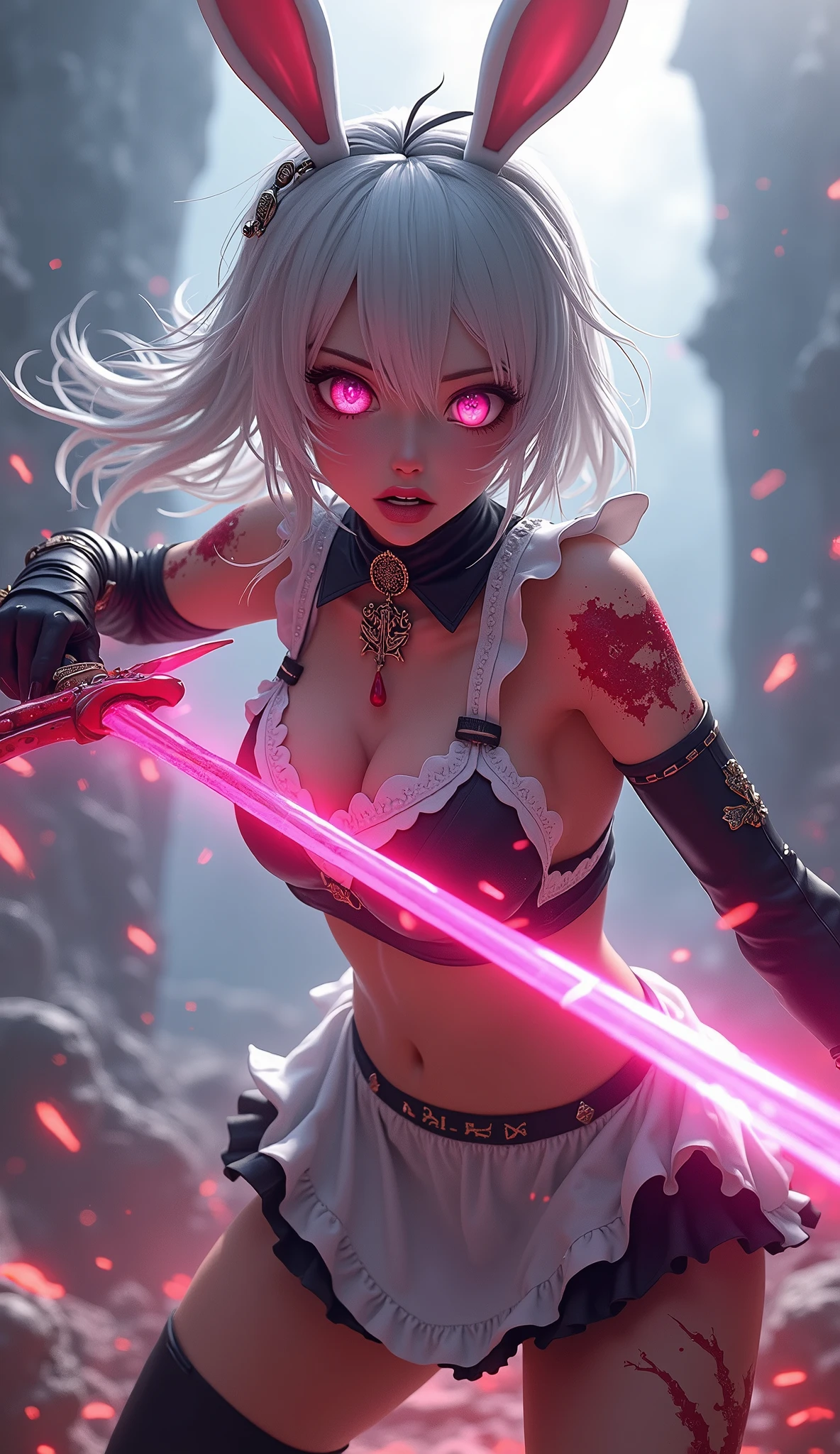 girl,, anime Bleach soulreaper, holds a Zanpakuto, hakana, exposed breasts, small breasts, naked breasts, vibrant appearance, creative behavior, imaginative, sensual, spontaneous, highest quality, skin texture, intricate details, (cinematic lighting), RAW photo, 8k