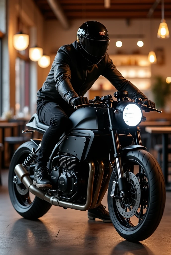 Revolt electric bike in cafe racer design