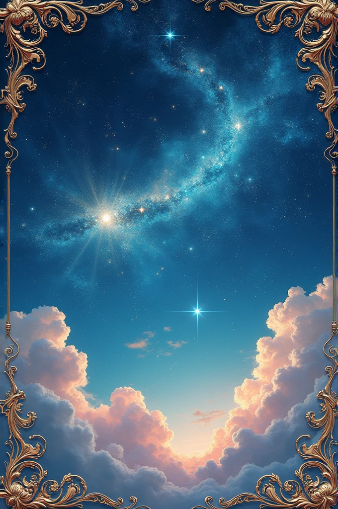 Rendering the Starry Night in the Rococo style