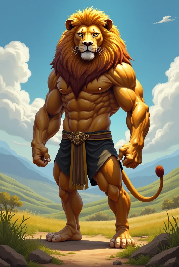 Lion bodybuilder king coustom 
