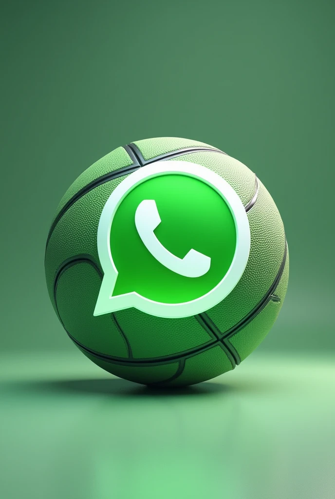 Image alluding to the WhatsApp icon but with a basketball theme