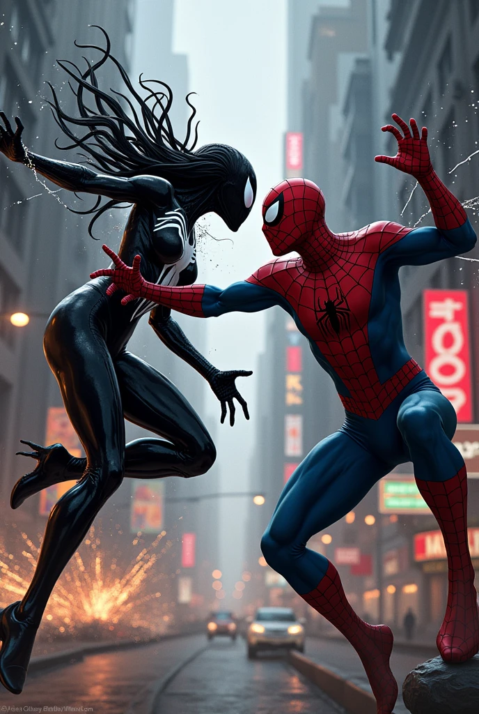 She Venom (2018) vs spiderman