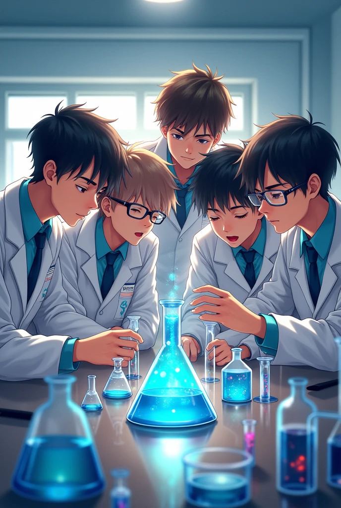 Chemistry practical group wallpaper  only boys 