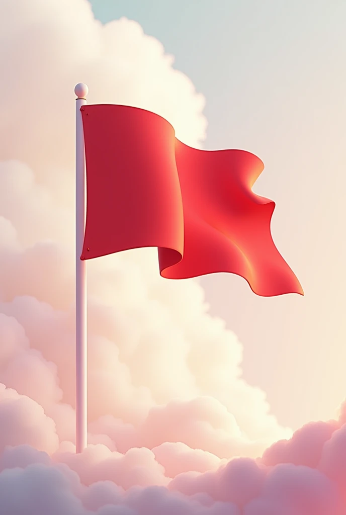 Peace flag card with different white and red colors