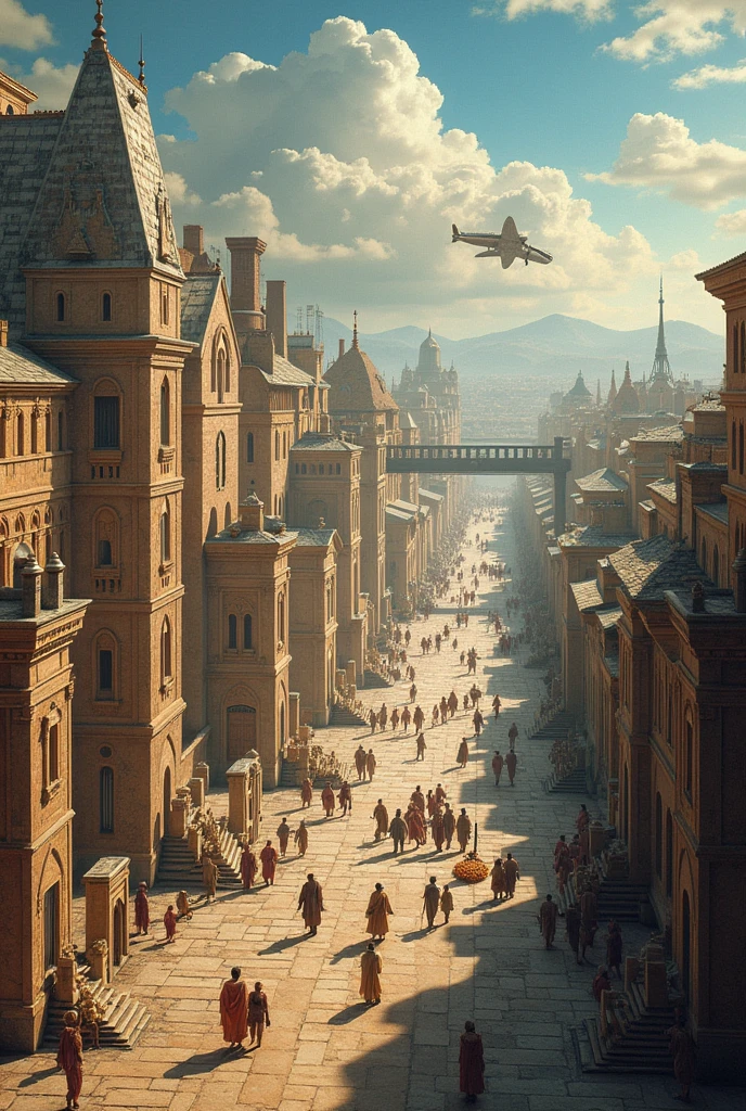 Design a visual timeline that includes the following historical periods:
Ancient Civilization
Middle Ages
Renaissance
Industrial Revolution
19th Century
20th Century