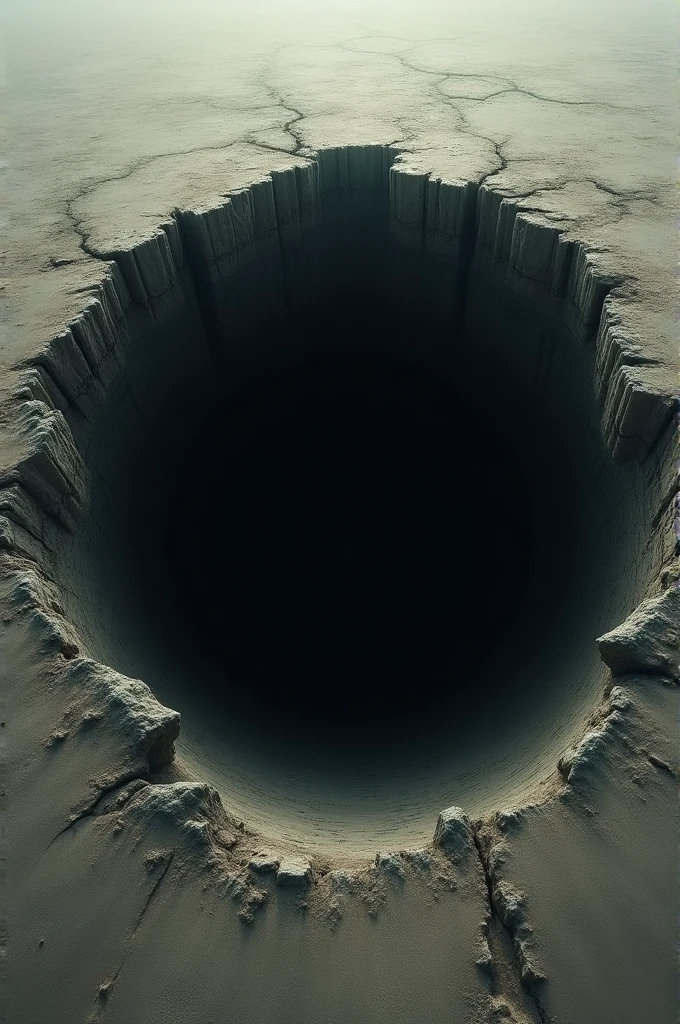 Gaping hole
