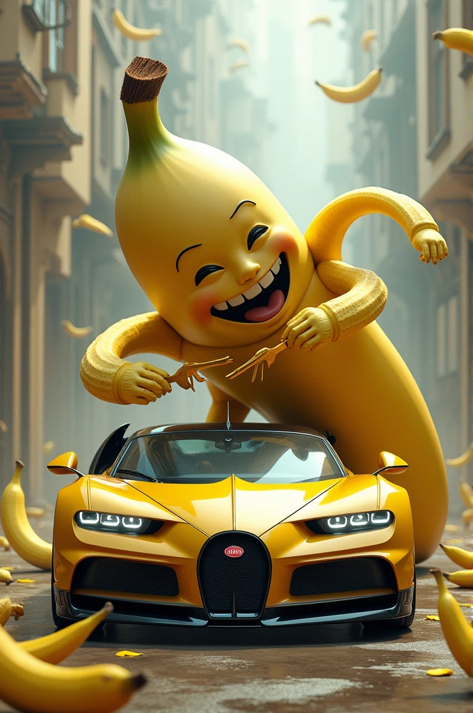 Bugatti vs banana food mix