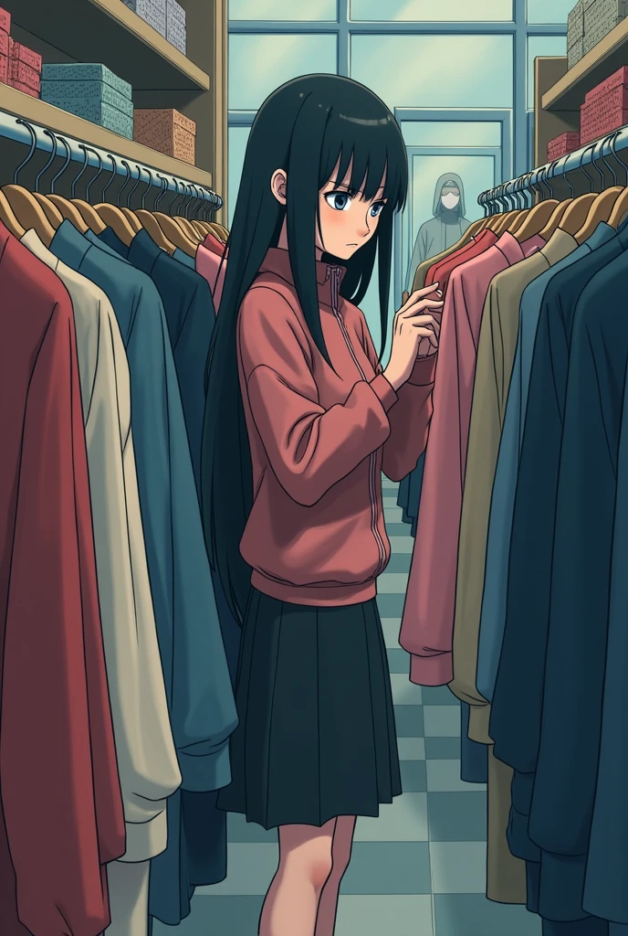 (masterpiece, best quality), clothing store, multiple girls, petite, , slim, (oversize colorful sweater, children's white panties), take off pants, from behind, bottom, in a colorful clothing store, (changing clothes), smile, fun, wide angle, vibrant colors, watercolor