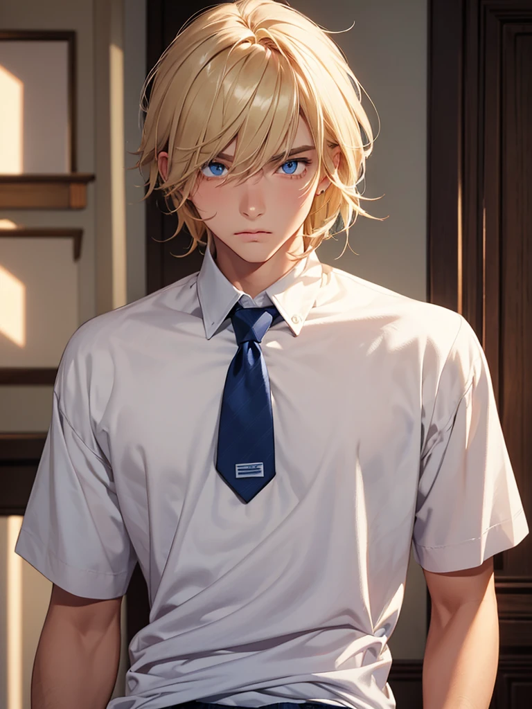 boy, guy, male blonde hair, short hair