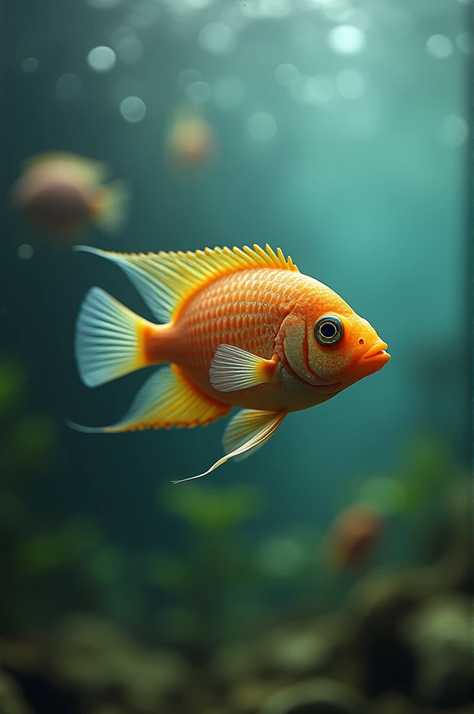 Generate me a realistic fish, that looks like it was taken with a cell phone camera 