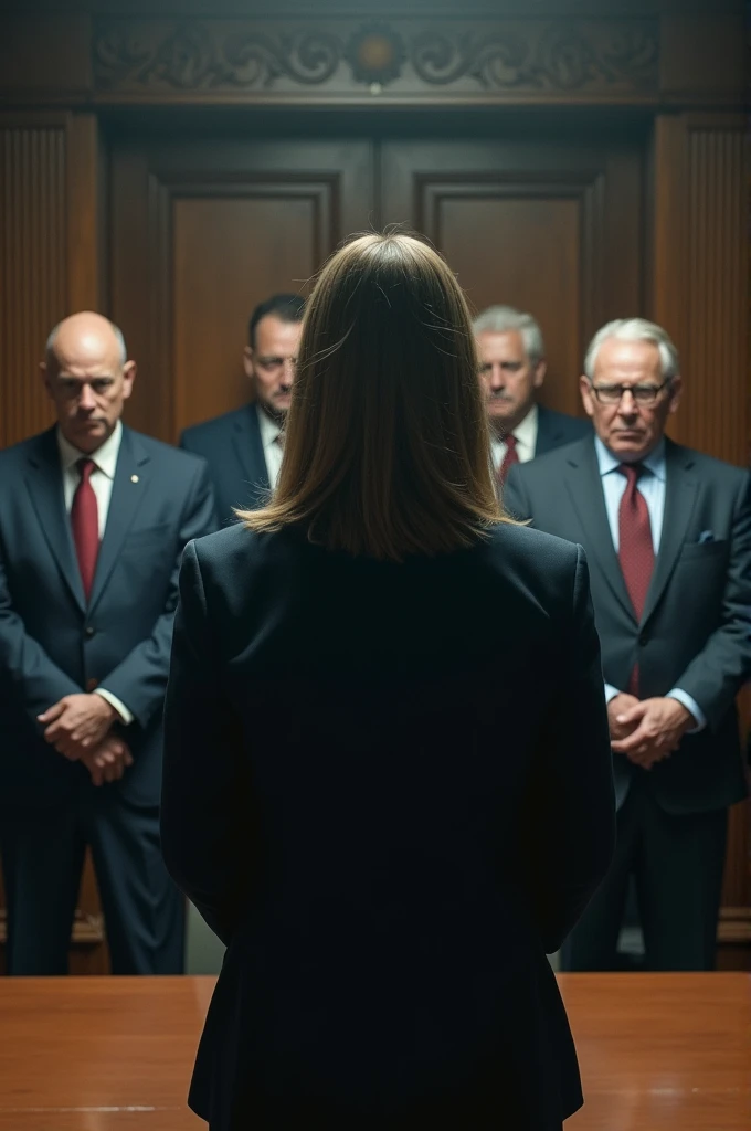 The prosecutor confronts corrupt senior officials in a tense meeting