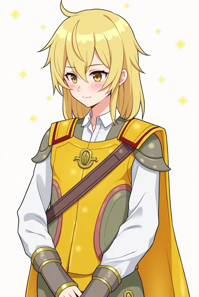 I want a somewhat cute cartoon-type drawing of Virgo Shaka from the Knights of the Zodiac and add the Deeppool strap