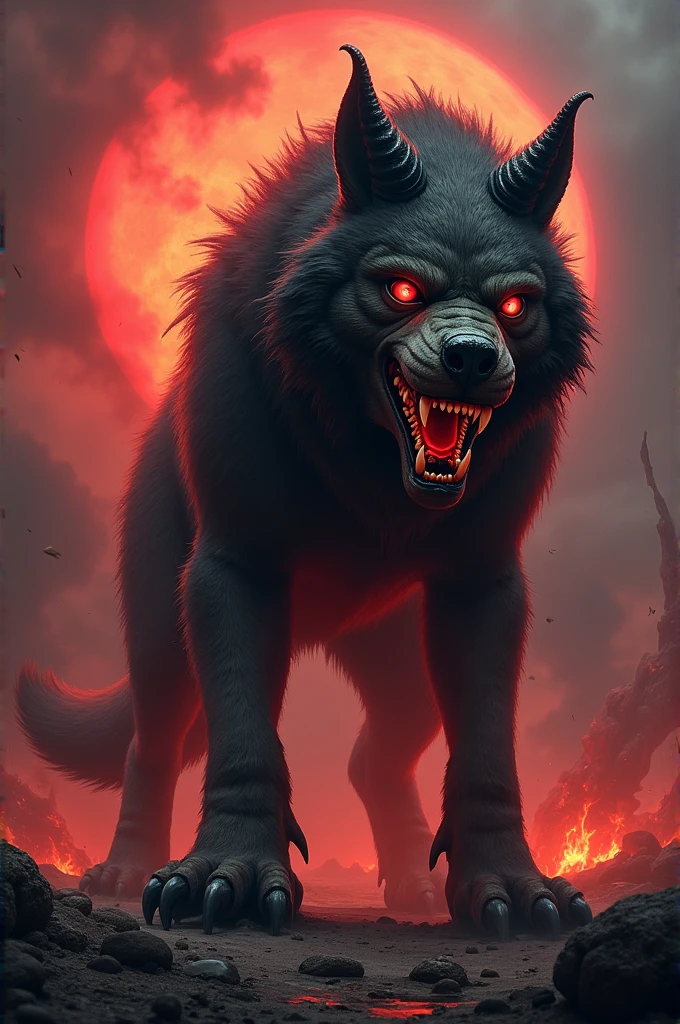 A female hell hound that is a furry