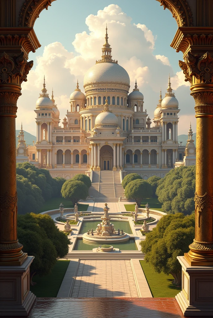 একজন ধনী ব্যক্তি তার রাজমহল আছে