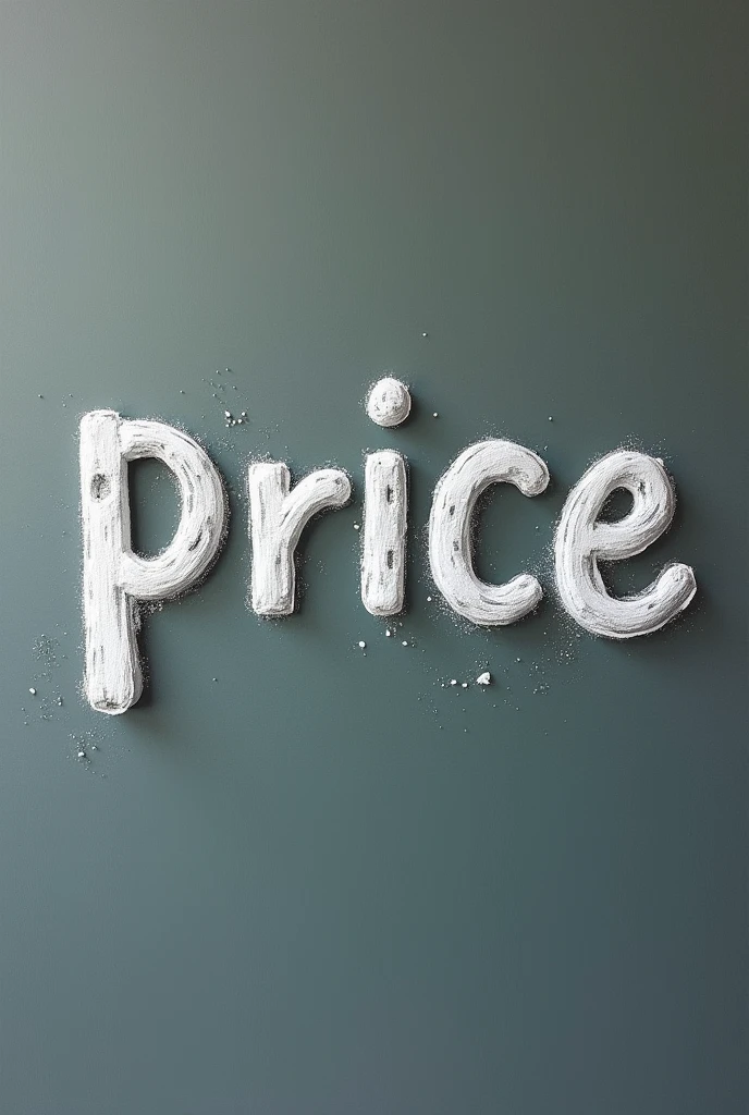 Chalk font "PRICE"