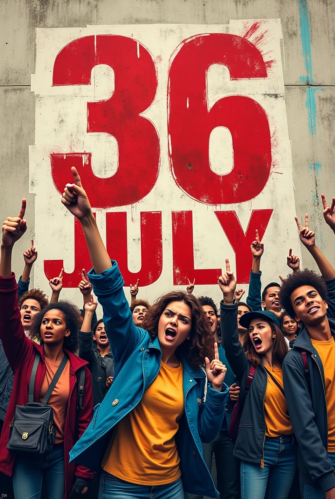 36 July লিখা ছাত্র আন্দোলন ওয়াল পিক 