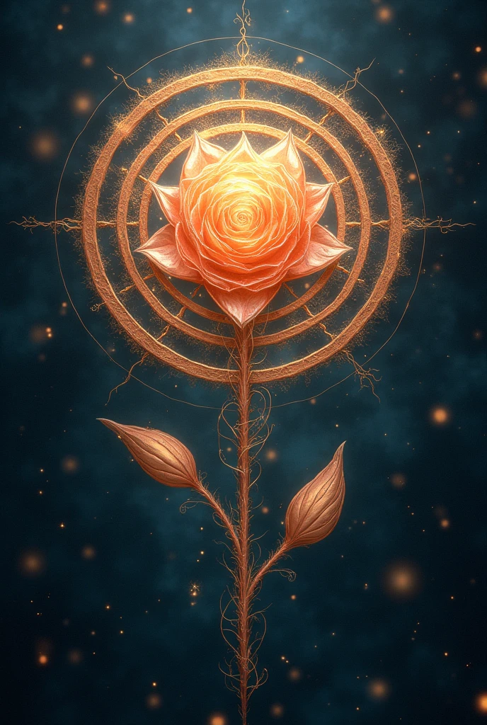 Concentric circles that reproduce the image of the Mystical Rose (or Celestial Rose) present in the book The Divine Comedy by Dante Alighieri