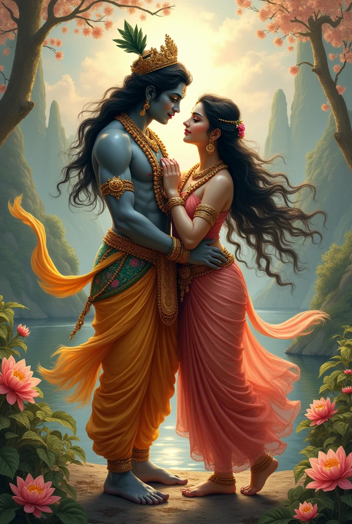 Krishna with raddha