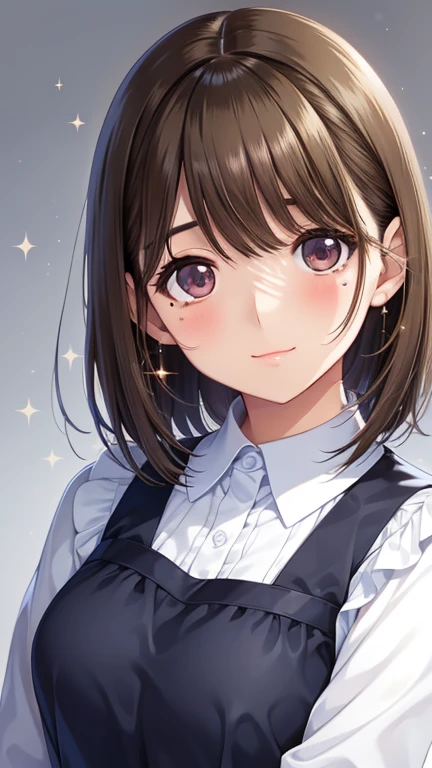 anegasaki nene、Shiny brown hair, short hair, (Beautiful brown eyes、Sparkling eyes, Fine grain)、smile、Ultra-detailed eyes、Highly detailed face, Highly detailed eyes,Cowboy Shot、
score_9, score_8_superior, score_7_superior,sauce_anime, High-resolution images,masterpiece,Highest quality,Women,Cute Face,Beautiful Skin,Shiny Hair,Highly detailed eyes,Simple Background, Jojipan, panties