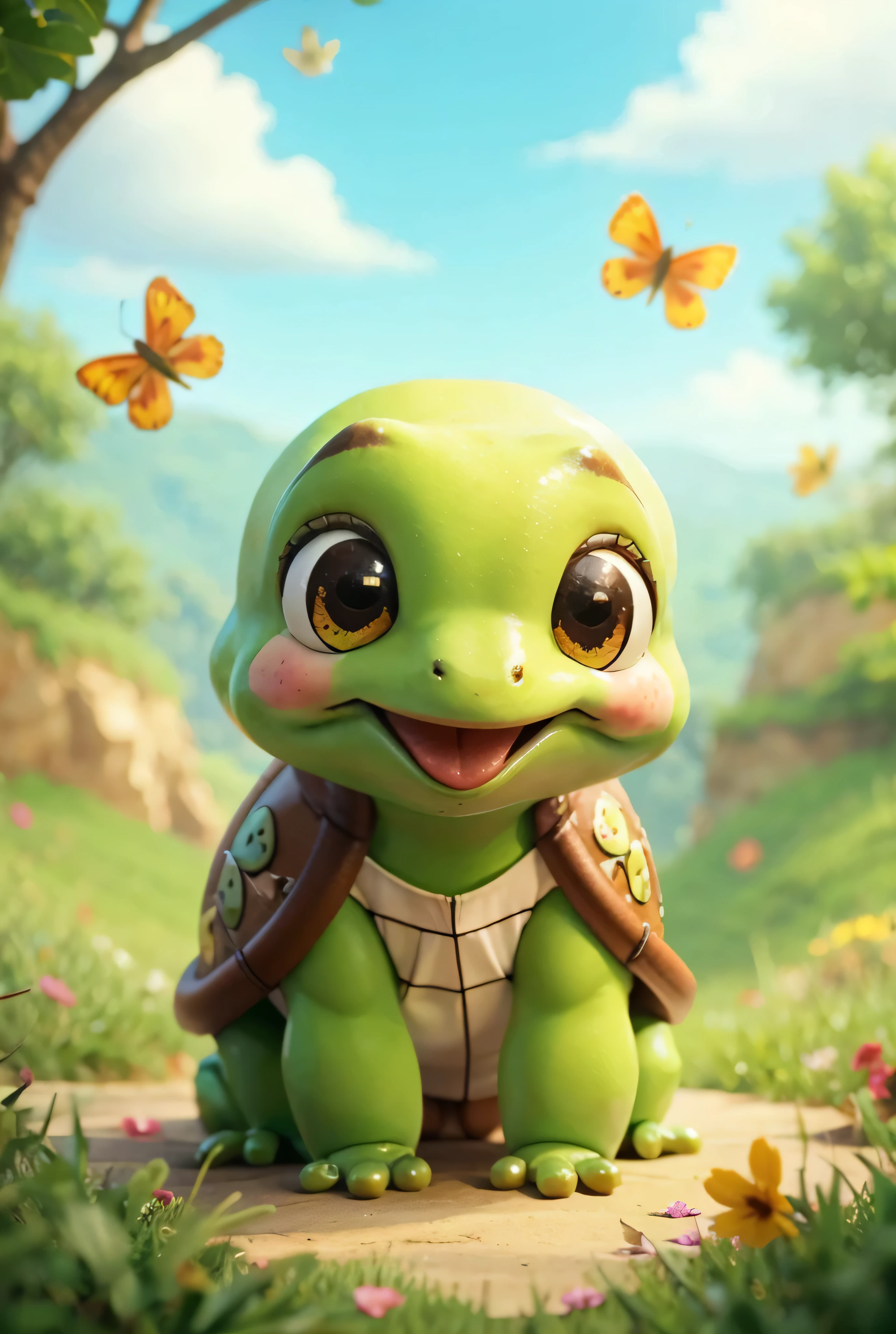 Frog happy