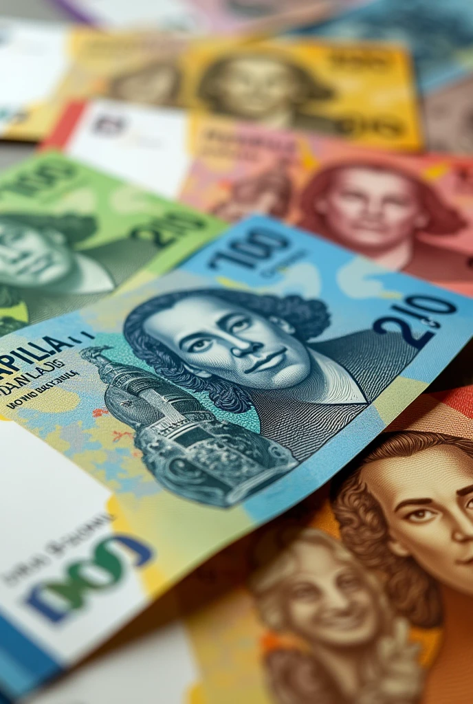 create an eye-catching and striking image of real Brazilian money