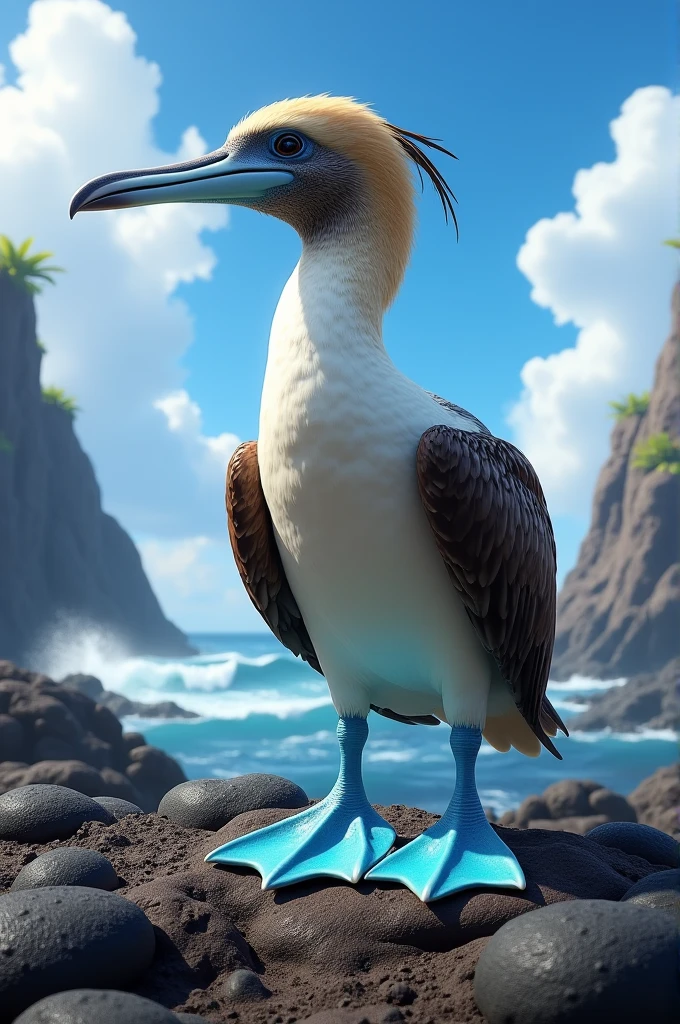 Galapagos blue-footed booby