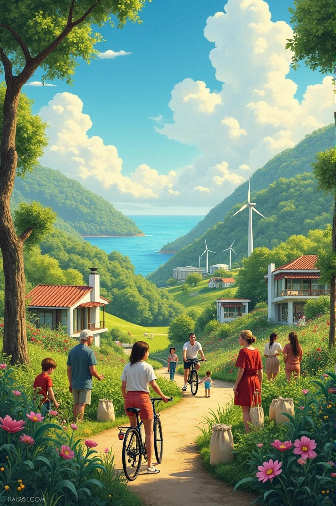 Plastic free future painting