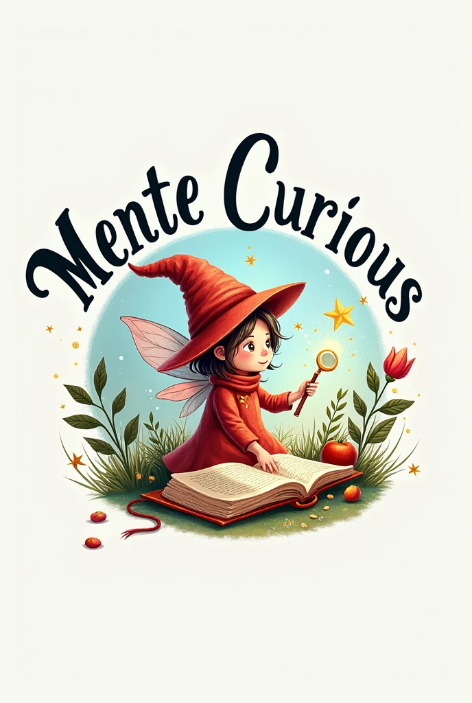 Design a hand-drawn logo for a TikTok profile named "Mente Curiosa." The logo should have a charming and playful illustrated style, capturing the essence of curiosity and magic in a visually appealing way.
Logo Design: The logo should feature a fantasy character, such as a fairy, wizard, or gnome, drawn in a detailed and expressive manner. The character should be interacting with elements that symbolize curiosity and discovery, such as a magnifying glass, a sparkling star, or a magical book. The drawing style should be enchanting and detailed, with smooth lines and elements that convey a sense of joy and mystery.
Additional Elements: Include additional icons or symbols that complement the theme, like small sparkles around the character, stars, or a magical aura. These elements should be integrated seamlessly with the main character to create a harmonious visual.
Color Scheme: Use a vibrant and cheerful color palette that conveys a sense of magic and wonder. Colors like light blue, mint green, pastel pink, and bright yellow are ideal. Using soft shadows and gradients can add depth and visual interest.
Text and Font: Incorporate the name "Mente Curiosa" into the design, either hand-drawn or in a font that matches the drawing style. The text should be creatively integrated with the character and additional elements, perhaps forming an arc or a banner around the logo.
Format: The logo should be designed in high resolution and adaptable to different sizes and platforms, ensuring that details remain clear and visible both in large and small formats.
Size: 1024x1024 pixels (to ensure good resolution and versatility across different formats).