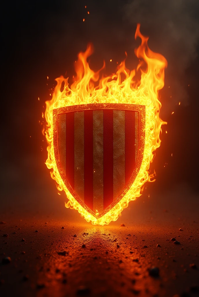 Fortaleza sports club shield on fire