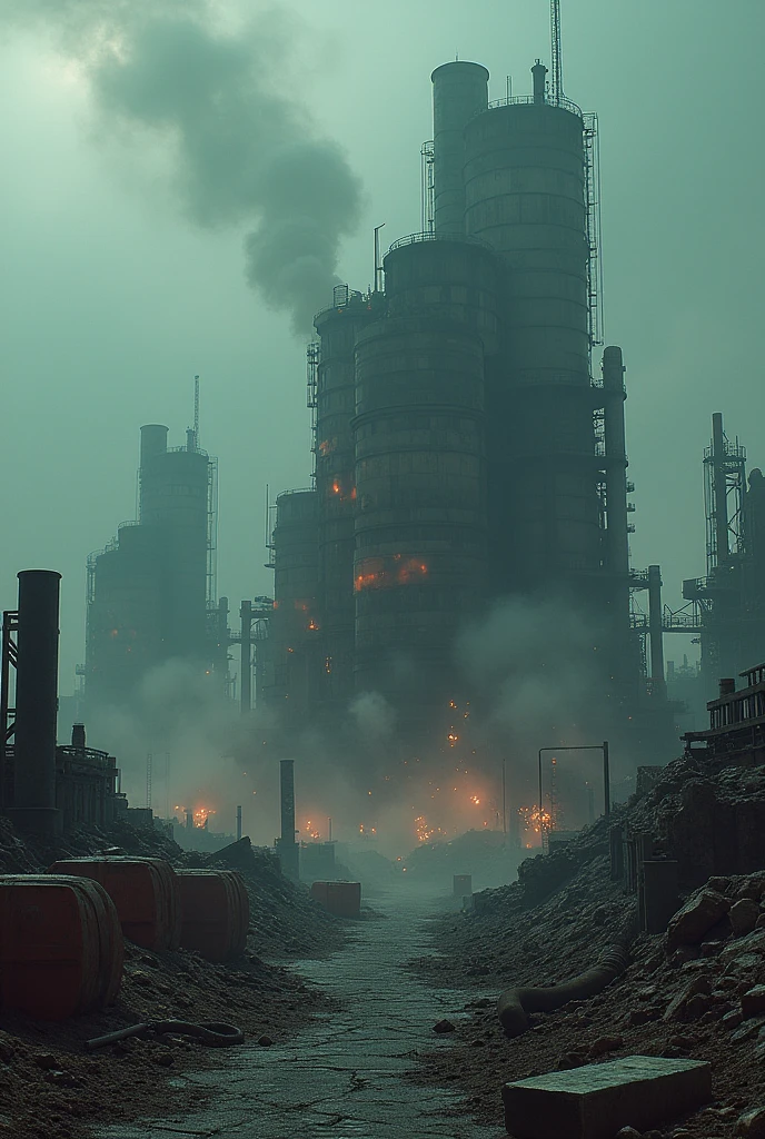 Creating images about industrial waste Hazardous waste