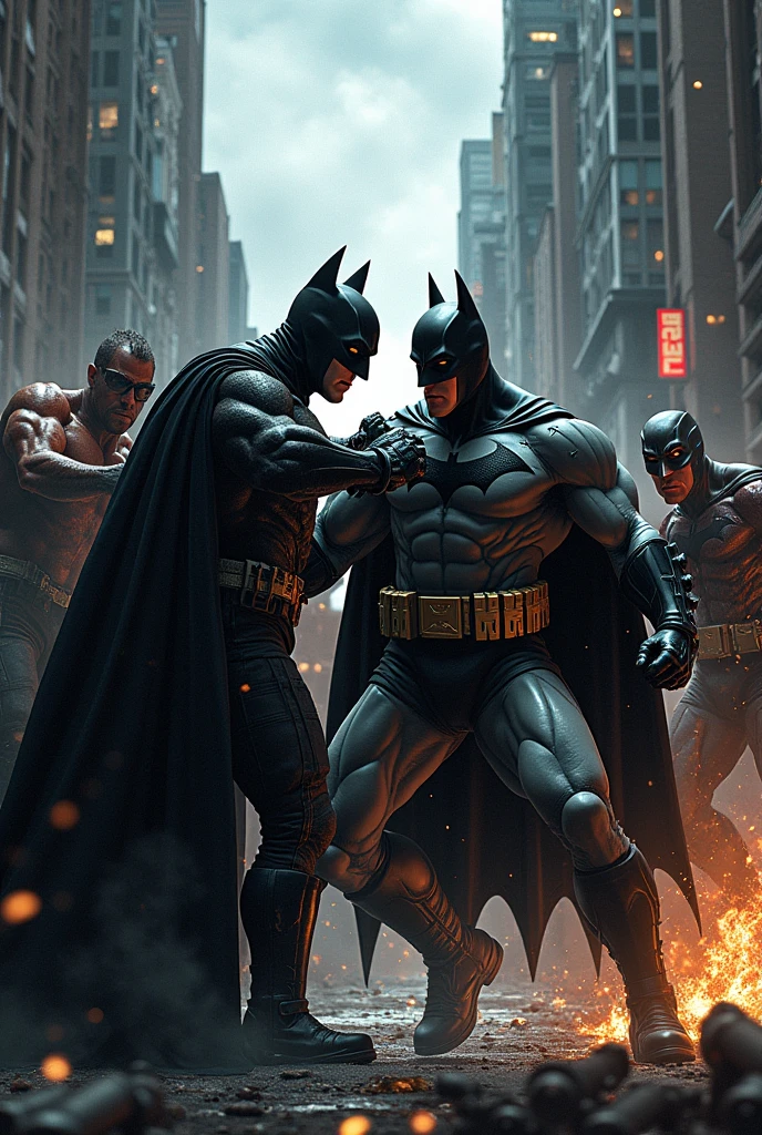 Homelender of the boys fighting with batman