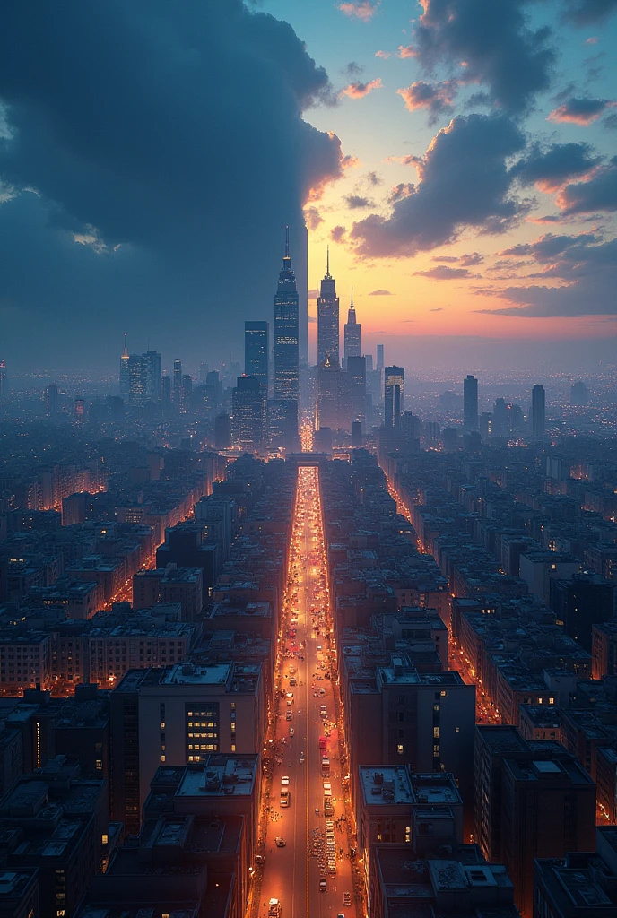 Milan vu sur mère dans la nuit et dans le.jour
