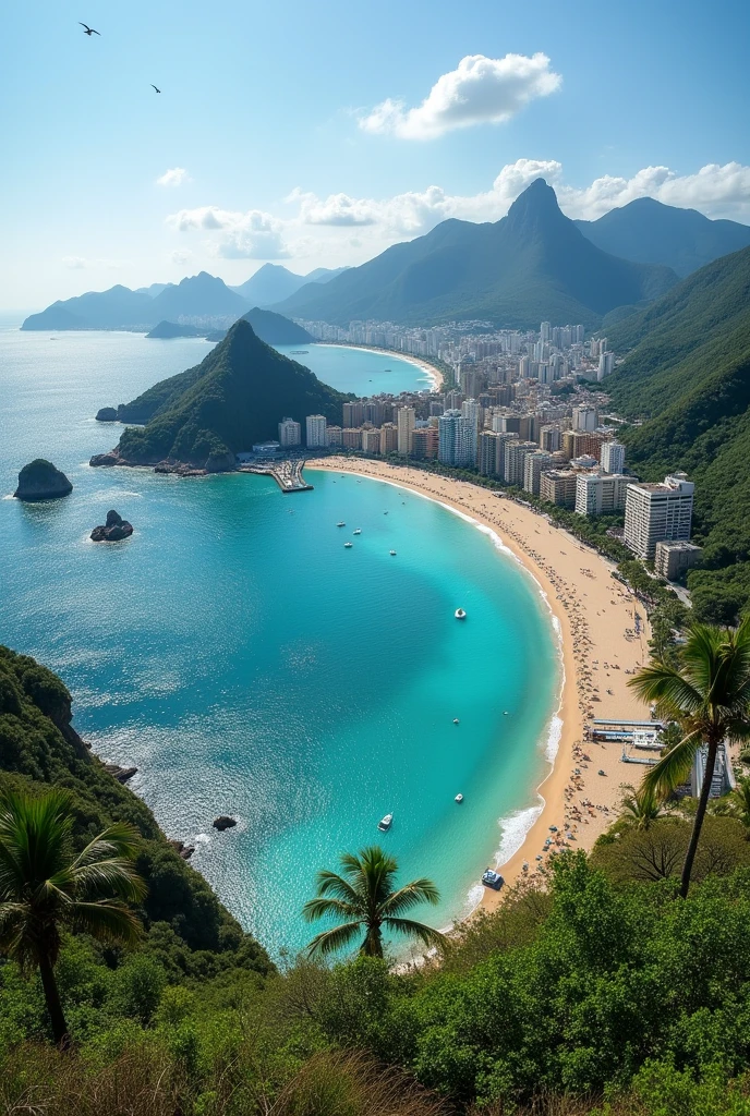Cabo Frio Rio Janeiro Brazil panoramic photo 