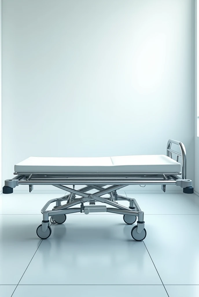 Viewing an empty hospital stretcher photo realistic