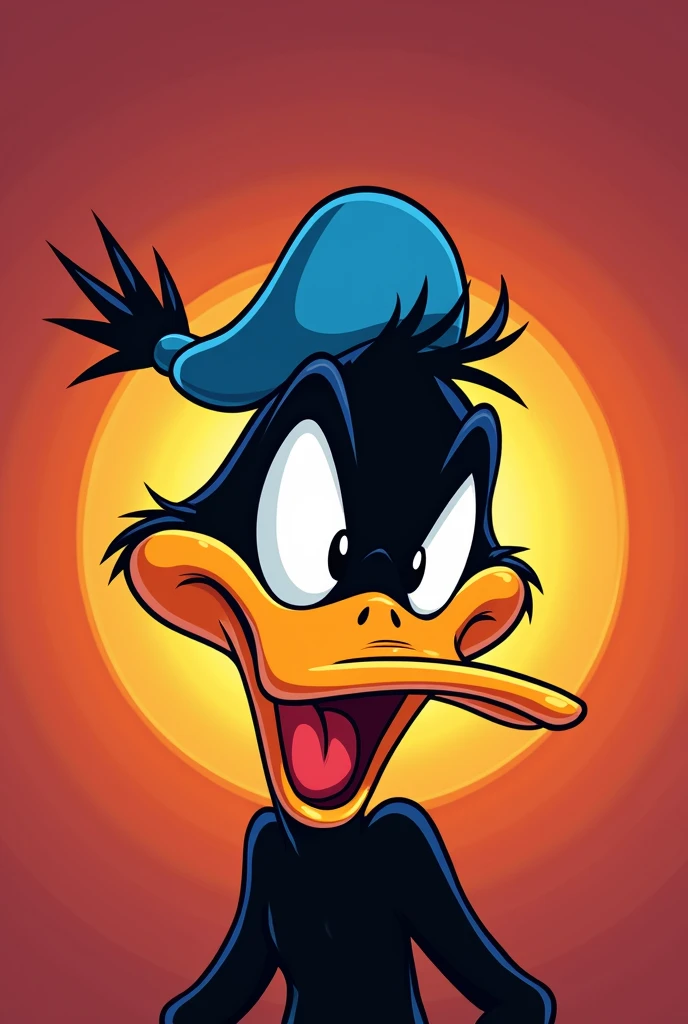 Animated logo with Daffy Duck cap