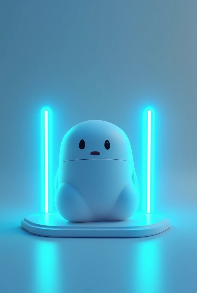 barricade、object、Near future、cute、Simple Background、Blue Light